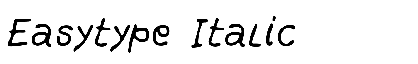 Easytype Italic
