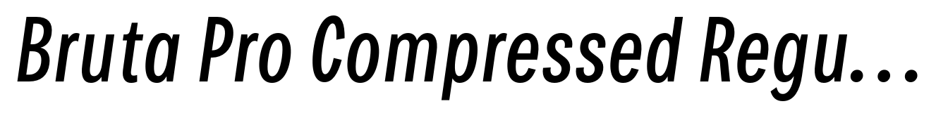 Bruta Pro Compressed Regular Italic
