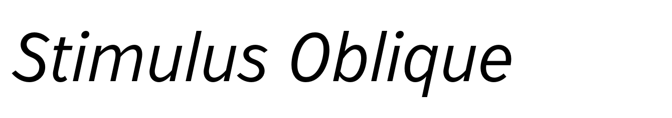 Stimulus Oblique