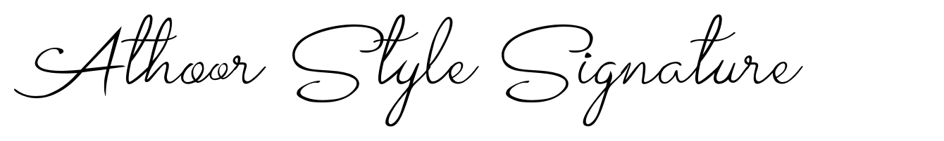 Athoor Style Signature