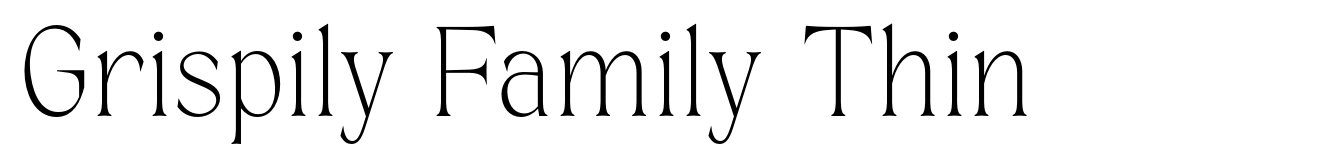 Grispily Family Thin