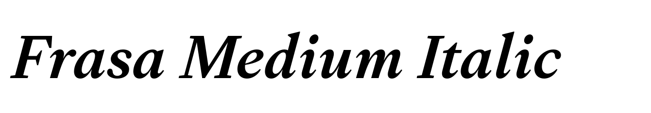 Frasa Medium Italic
