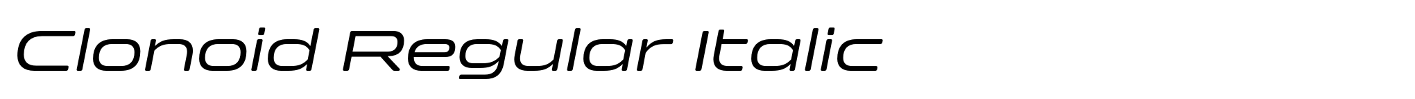 Clonoid Regular Italic image