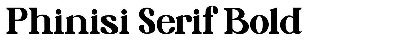 Phinisi Serif Bold