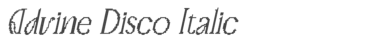 Advine Disco Italic