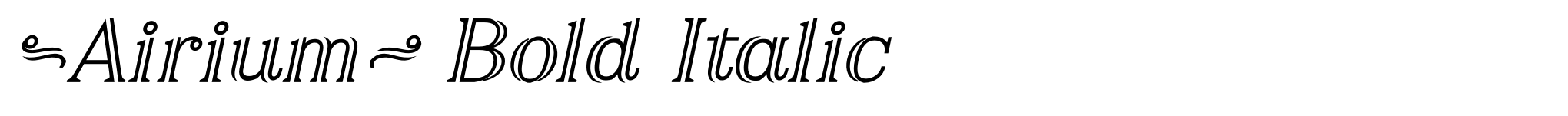 Airium Bold Italic image