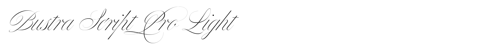 Bustra Script Pro Light image
