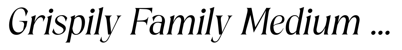 Grispily Family Medium Slant