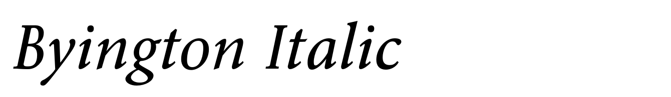 Byington Italic