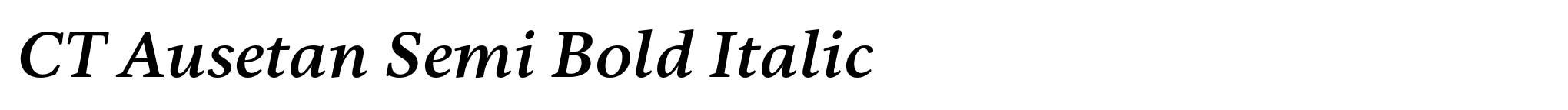 CT Ausetan Semi Bold Italic image
