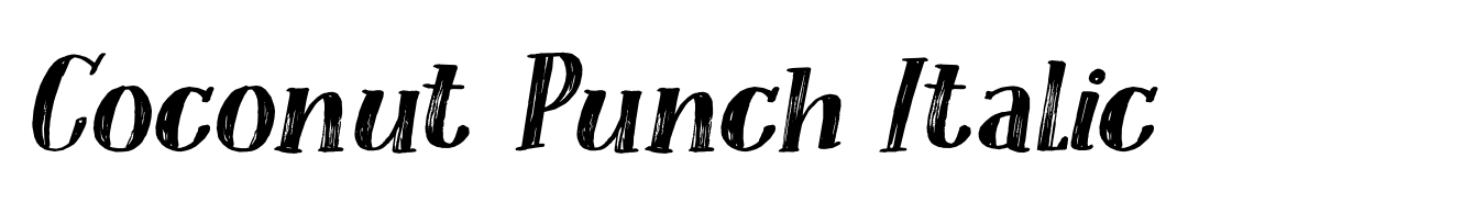 Coconut Punch Italic