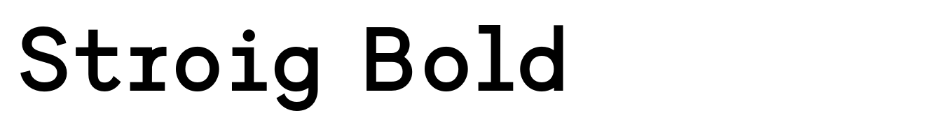 Stroig Bold
