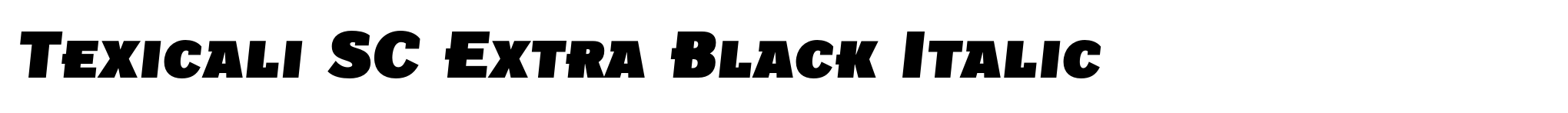 Texicali SC Extra Black Italic image
