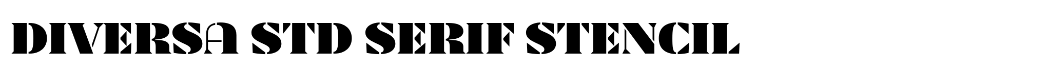 Diversa Std Serif Stencil image