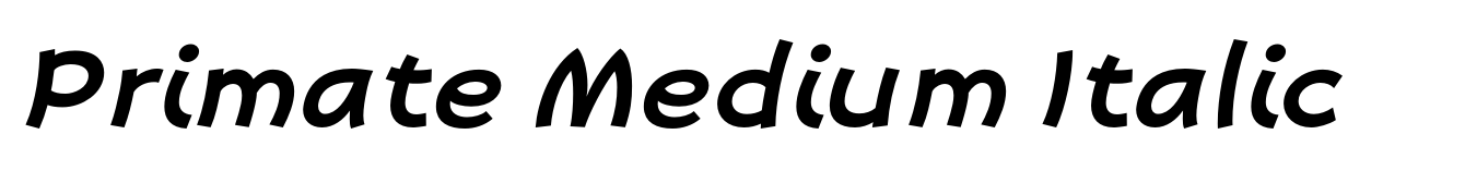 Primate Medium Italic