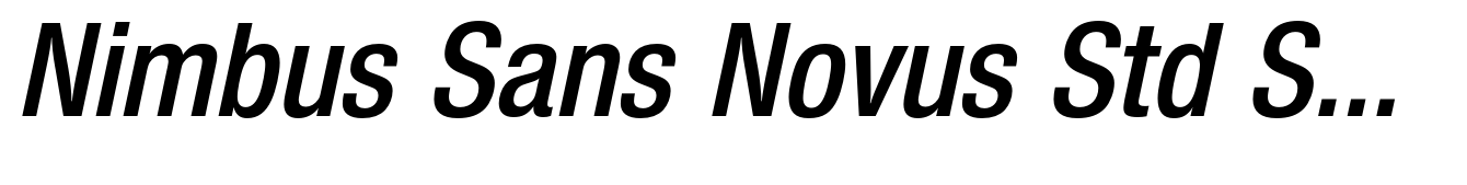Nimbus Sans Novus Std Semi Bold Condensed Italic