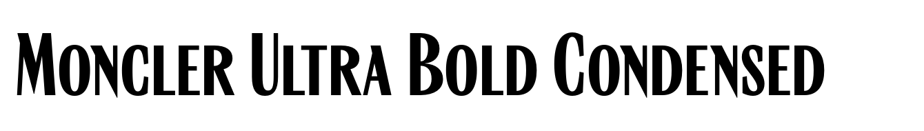 Moncler Ultra Bold Condensed