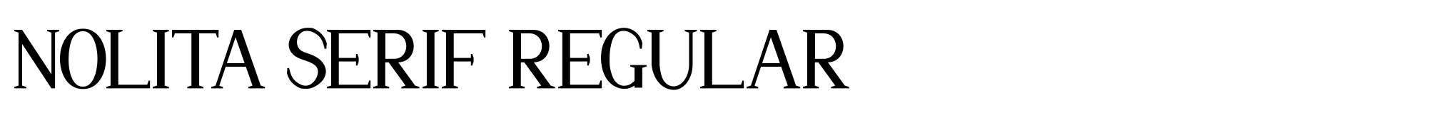 Nolita Serif Regular image