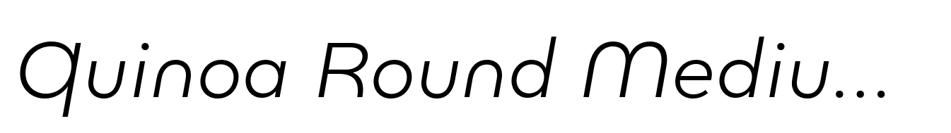 Quinoa Round Medium Italic