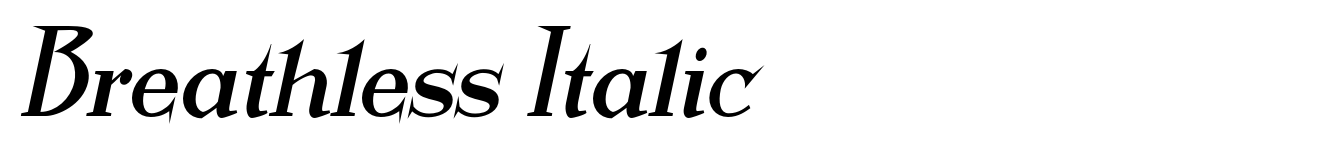 Breathless Italic