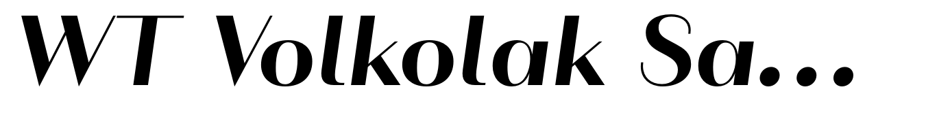 WT Volkolak Sans Poster Bold Italic