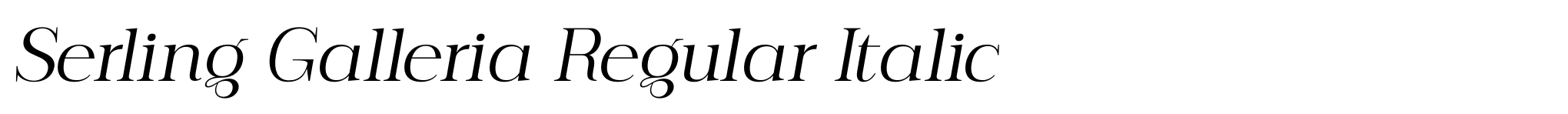Serling Galleria Regular Italic image