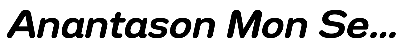 Anantason Mon Semi Expanded Semi Bold Italic