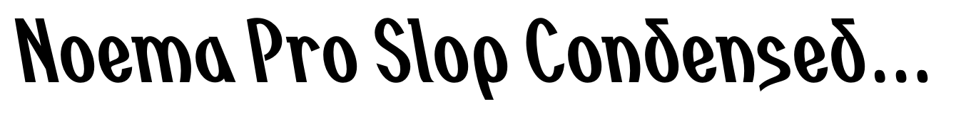 Noema Pro Slop Condensed Bold