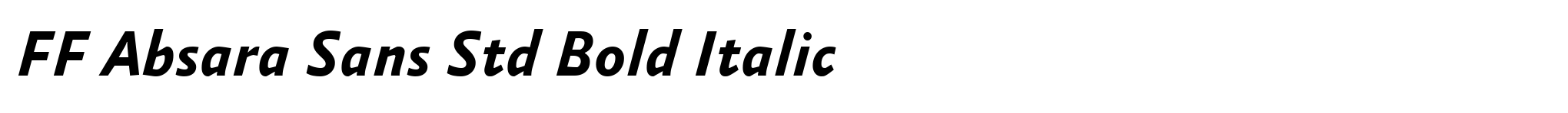 FF Absara Sans Std Bold Italic image
