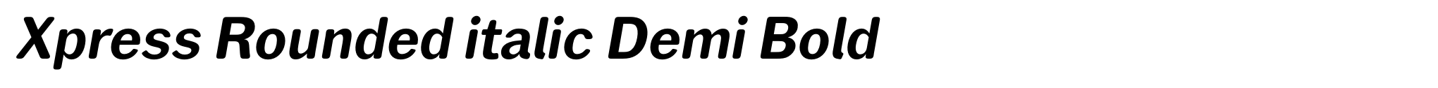 Xpress Rounded italic Demi Bold image
