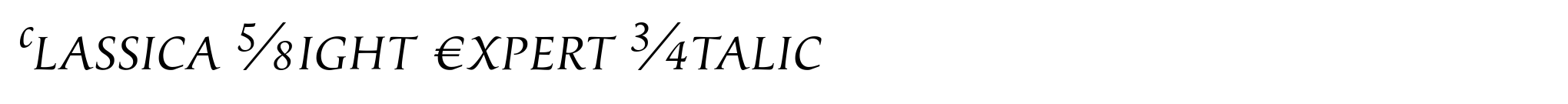 Classica Light Expert Italic image