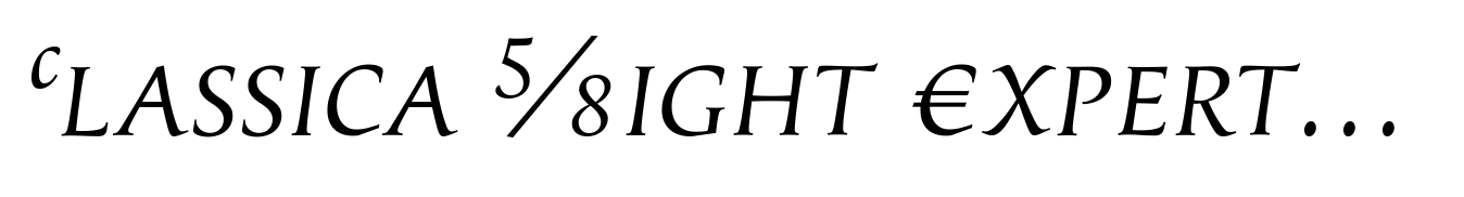 Classica Light Expert Italic