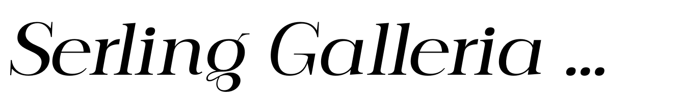 Serling Galleria Medium Italic