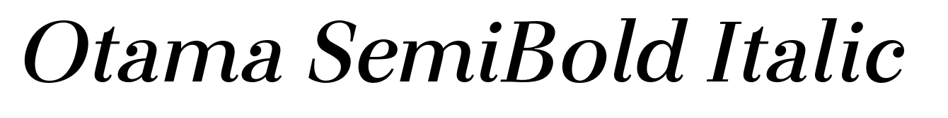 Otama SemiBold Italic