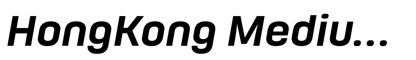 HongKong Medium Italic