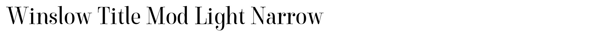 Winslow Title Mod Light Narrow image