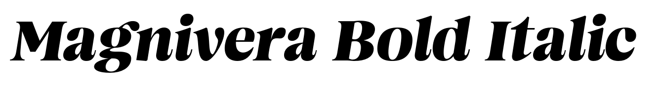 Magnivera Bold Italic