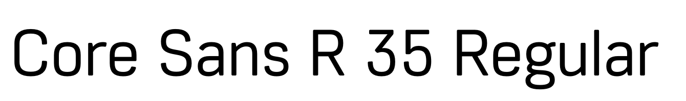 Core Sans R 35 Regular