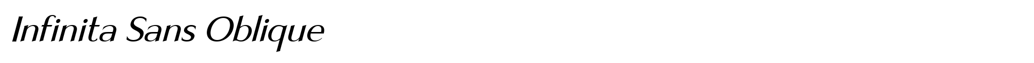 Infinita Sans Oblique image