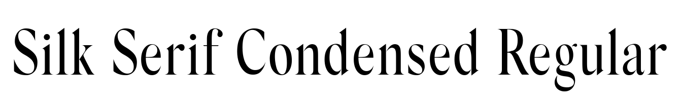 Silk Serif Condensed Regular