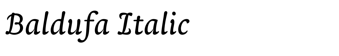 Baldufa Italic