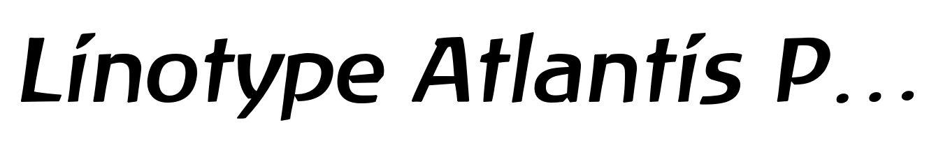 Linotype Atlantis Pro Medium Italic