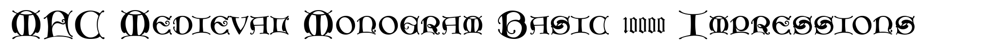 MFC Medieval Monogram Basic 10000 Impressions image