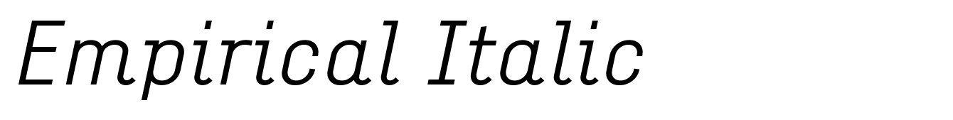 Empirical Italic