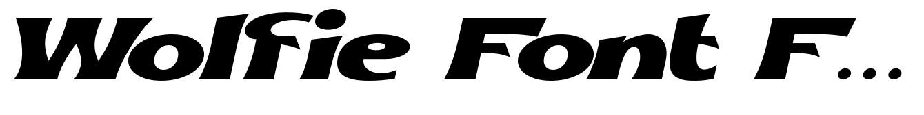 Wolfie Font Family Semi Light Italic