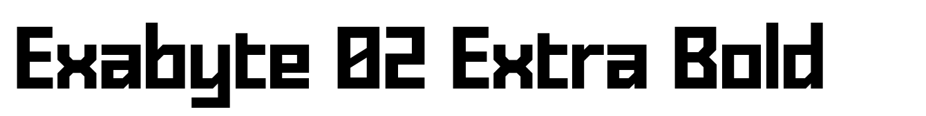 Exabyte 02 Extra Bold
