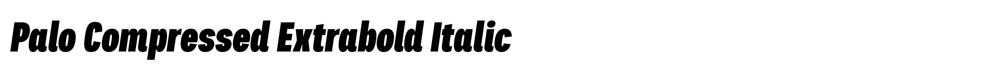 Palo Compressed Extrabold Italic image