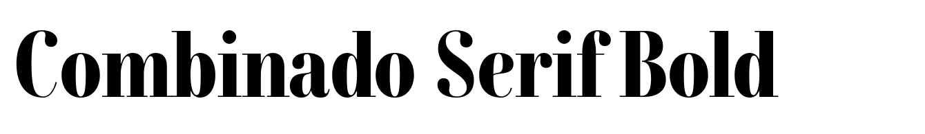 Combinado Serif Bold