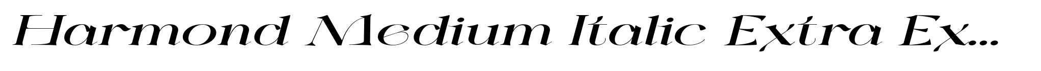 Harmond Medium Italic Extra Expanded image