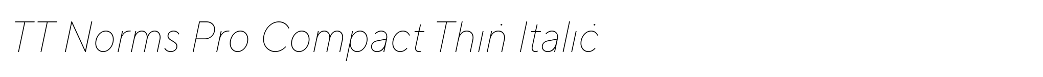 TT Norms Pro Compact Thin Italic image